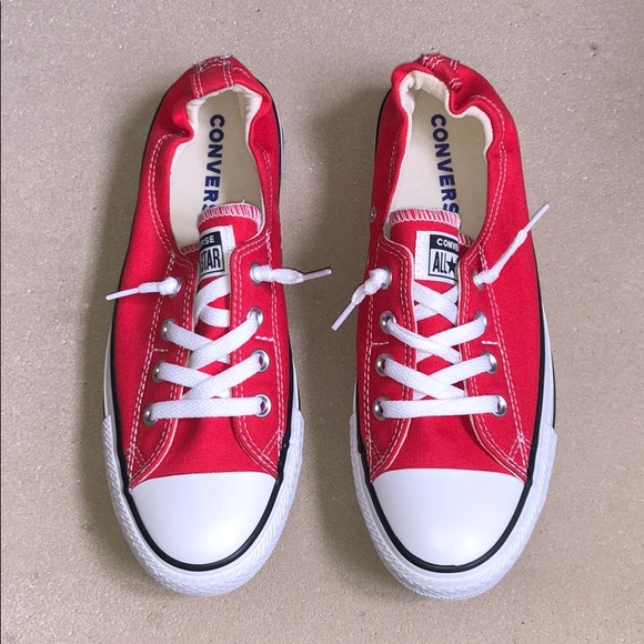 red converse low cut